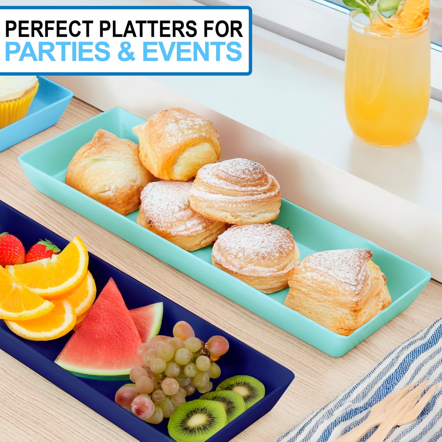 Open Serving Tray Set