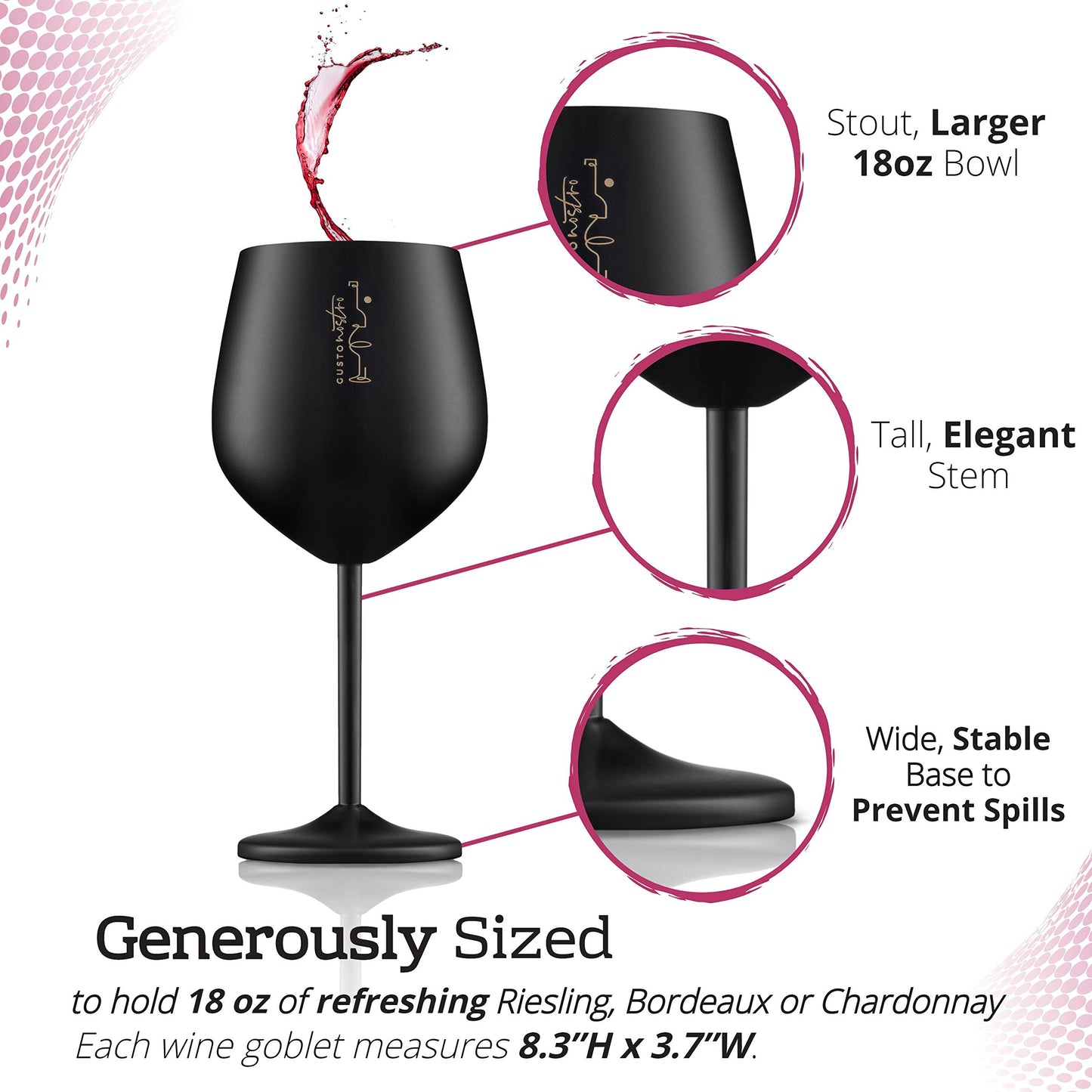 Stainless Steel Wine Glass