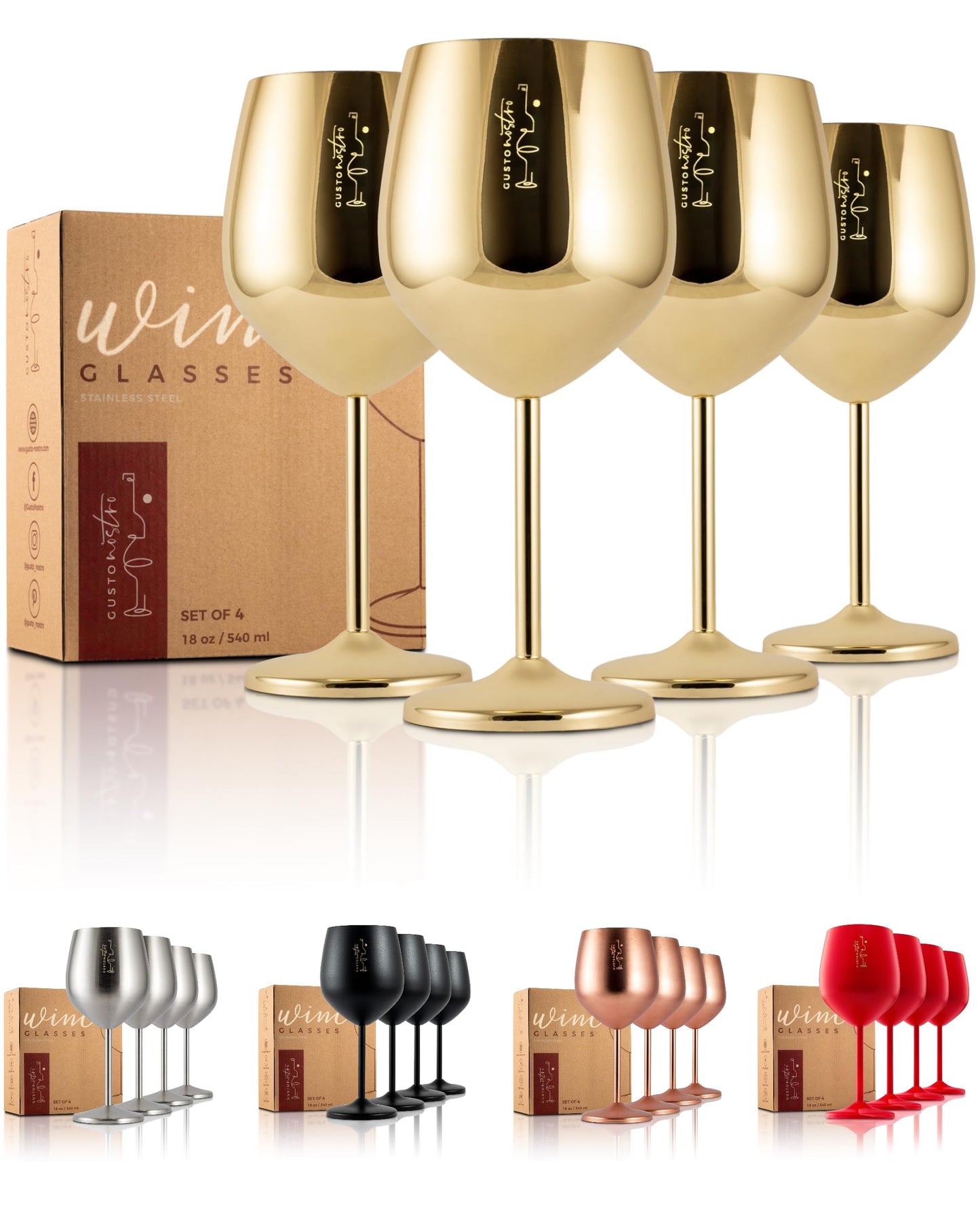 Stainless Steel Wine Glass