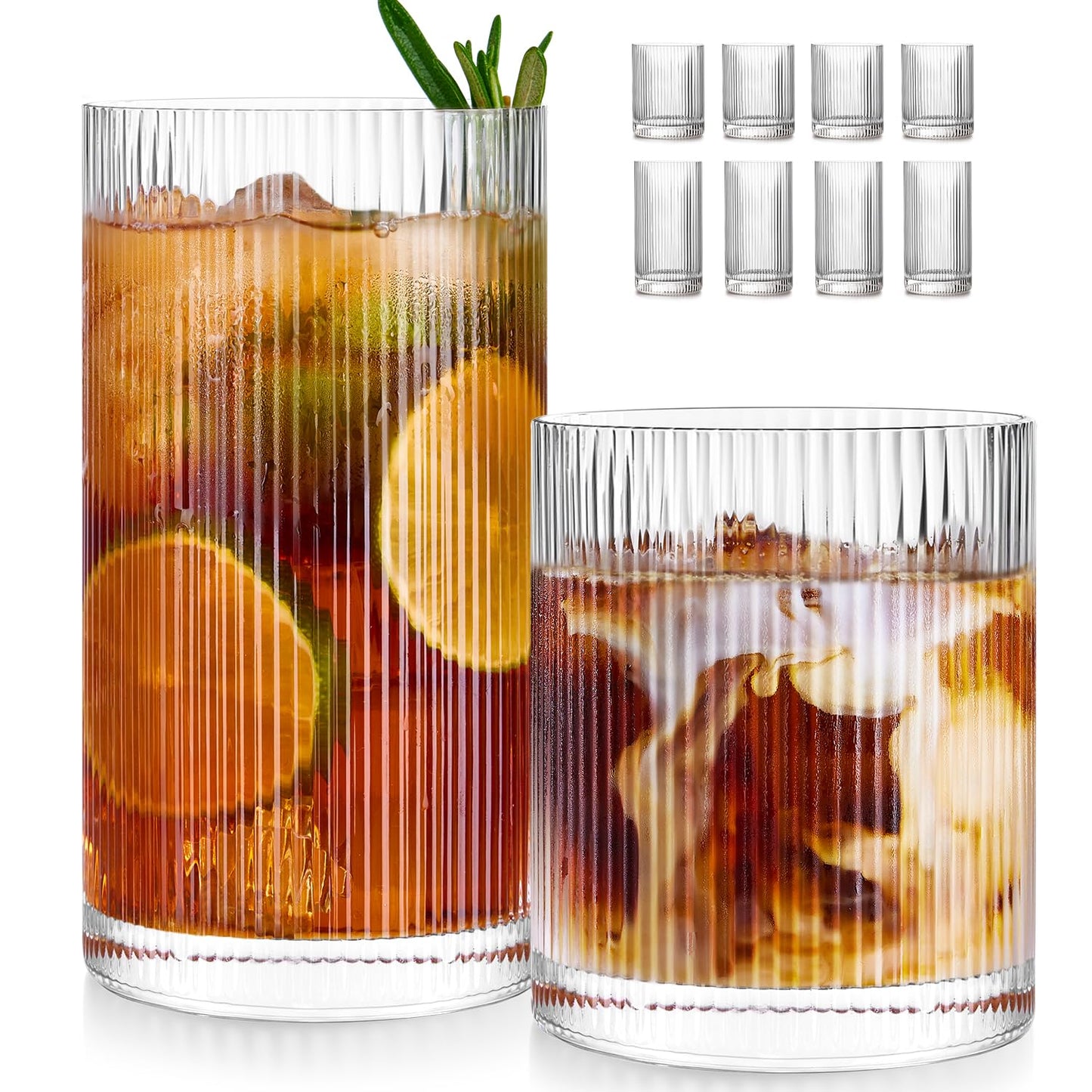 Highball Glasses Set of 8