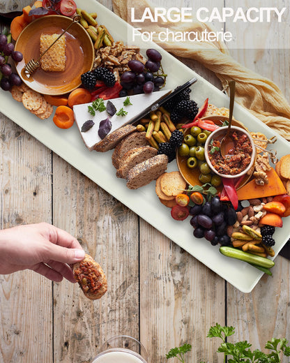 Long Rectangle Serving Platters Set of 2