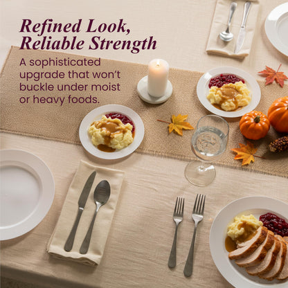 Disposable Plastic Plates Set of 60