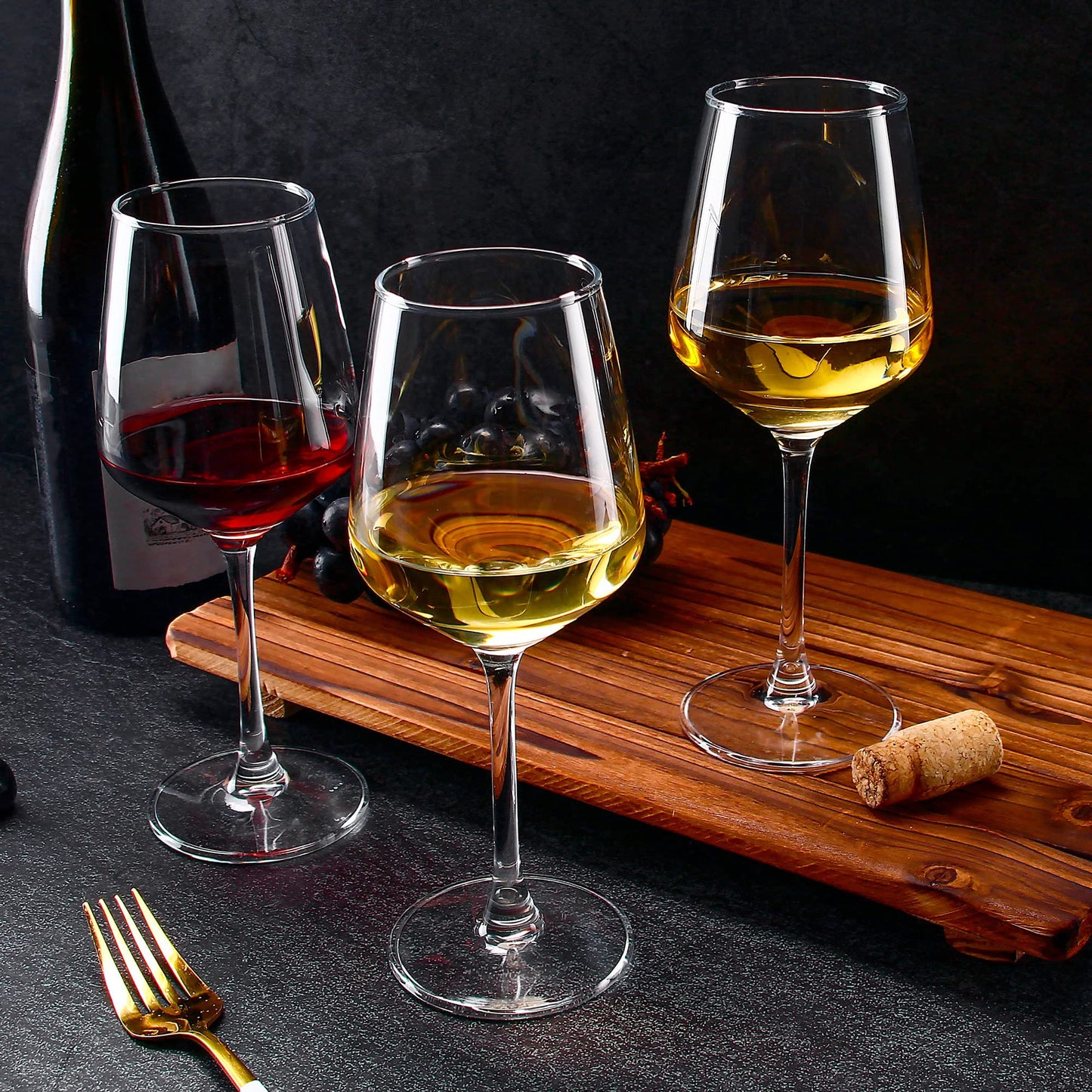 12oz Long Stem Wine Glasses Set